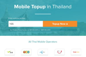 mobile topup in thailand