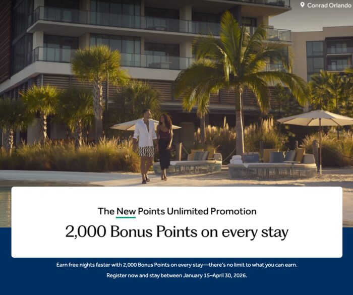 2000 Bonus points on every stay