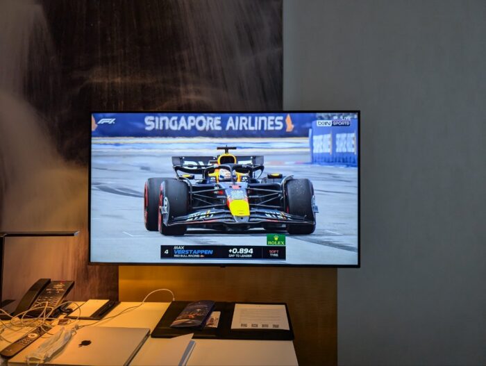 JWマリオットシンガポール部屋でF1観戦
