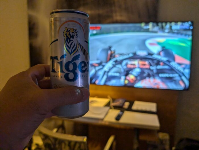 JWマリオットシンガポール部屋でF1観戦