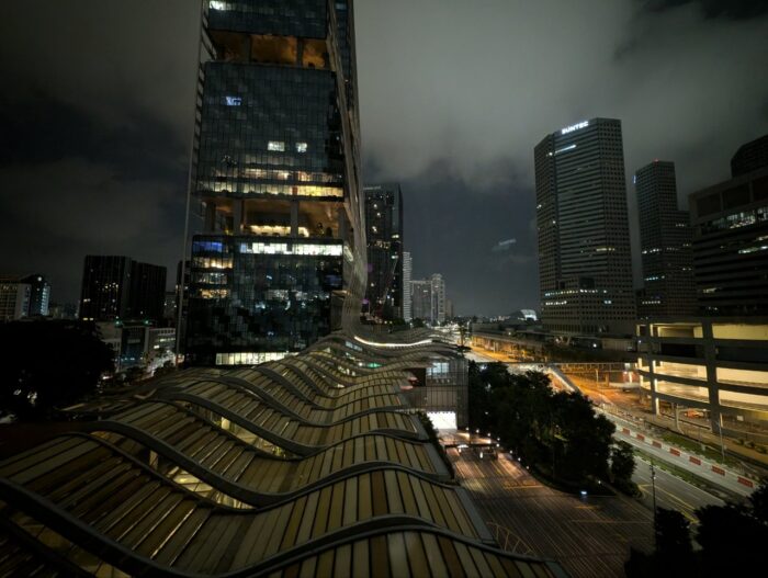 JWマリオットシンガポール部屋からの夜景