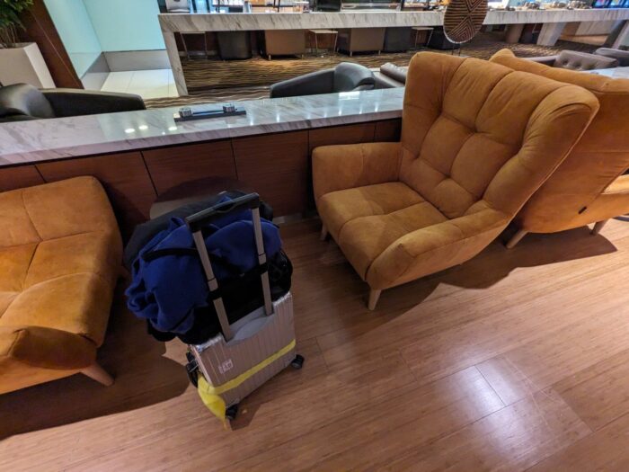 KLIA2スカイスイートエアポートラウンジのゆったりしたシート