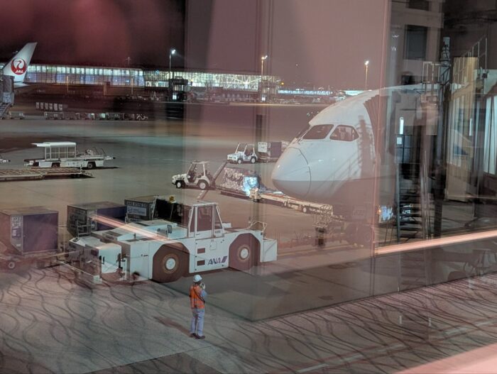 本日搭乗する機材の外観