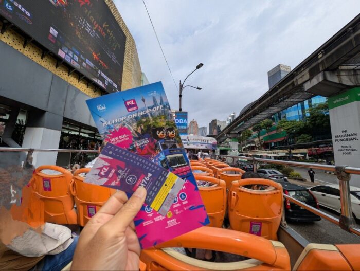 クアラルンプール市内観光 2階建てホップオン ホップオフバス乗車券（マレーシア）