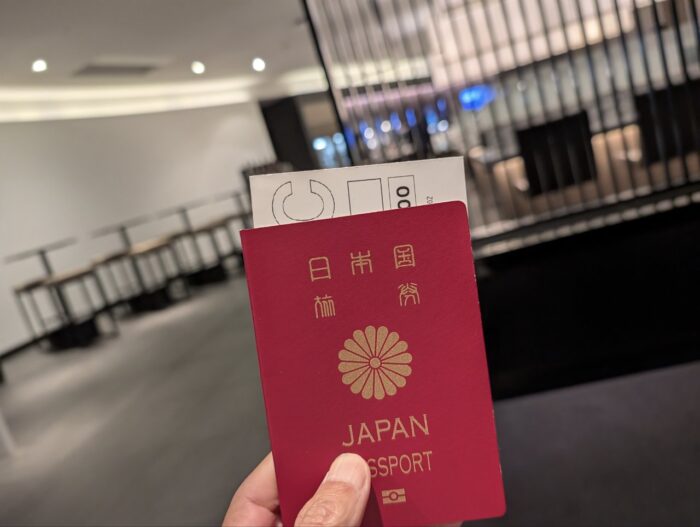 ANAラウンジ内。