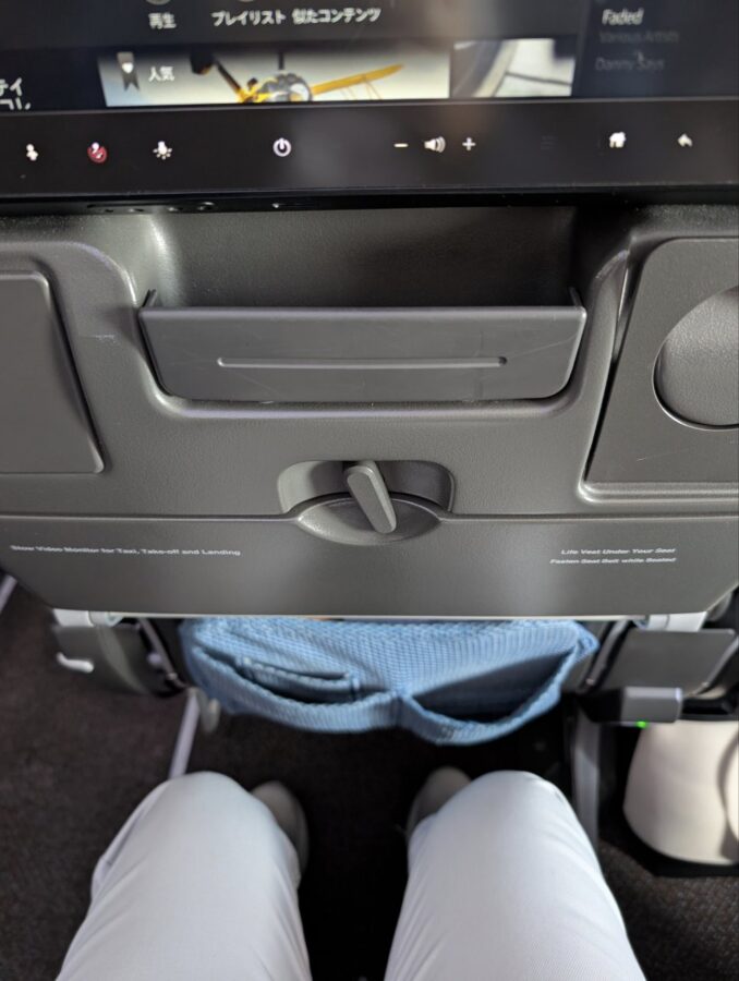 シンガポール航空エコノミー席。その3 