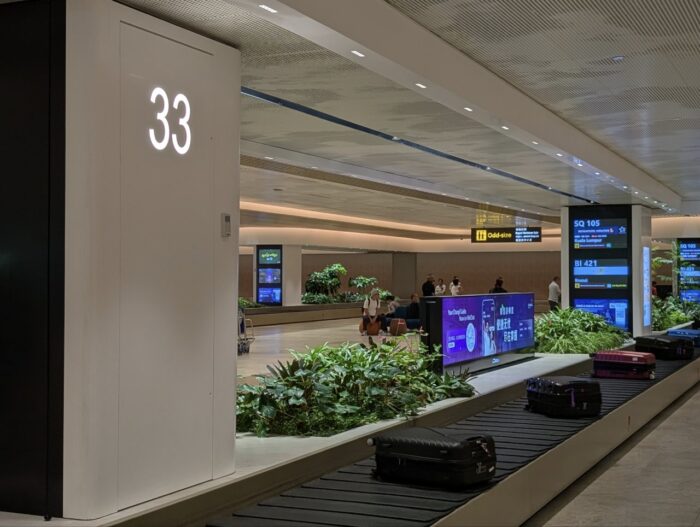 チャンギ空港ターンテーブル。