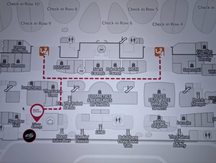 iSHOP CHANGI 受け取りロッカーの場所